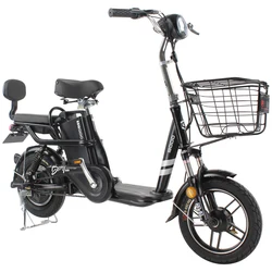 Electric scooter bicycle with removable battery throttle speed shifter 14-inch vacuum tires brushless motor
