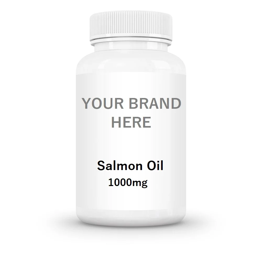 GMPc Salmon Oil 1000mg Softgel Capsules Premium Quality Bottle Bulk Private Label Omega 3 EPA and DHA
