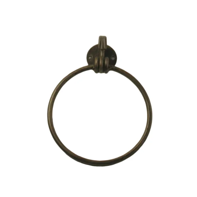 Metal Wire Wall Mounted Bathroom Towel Holder modern stylish elegant customized logo Wrought Iron Half Round Forged Towel Ring