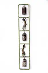 HOT CREATIVE DOLL BELL FRAME Antique Vintage  unique art multicolor for wall decoration modern metal art home wall decor