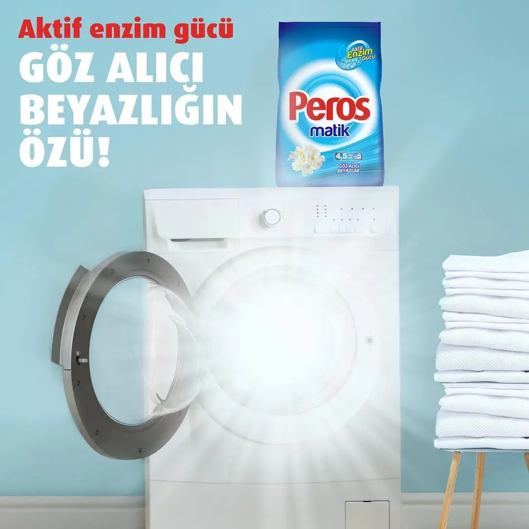 Peros OEM High  Washing Powder Good Quality Laundry Detergent Effect Washing Machine Powder Wholesale Detergent Powder Bag