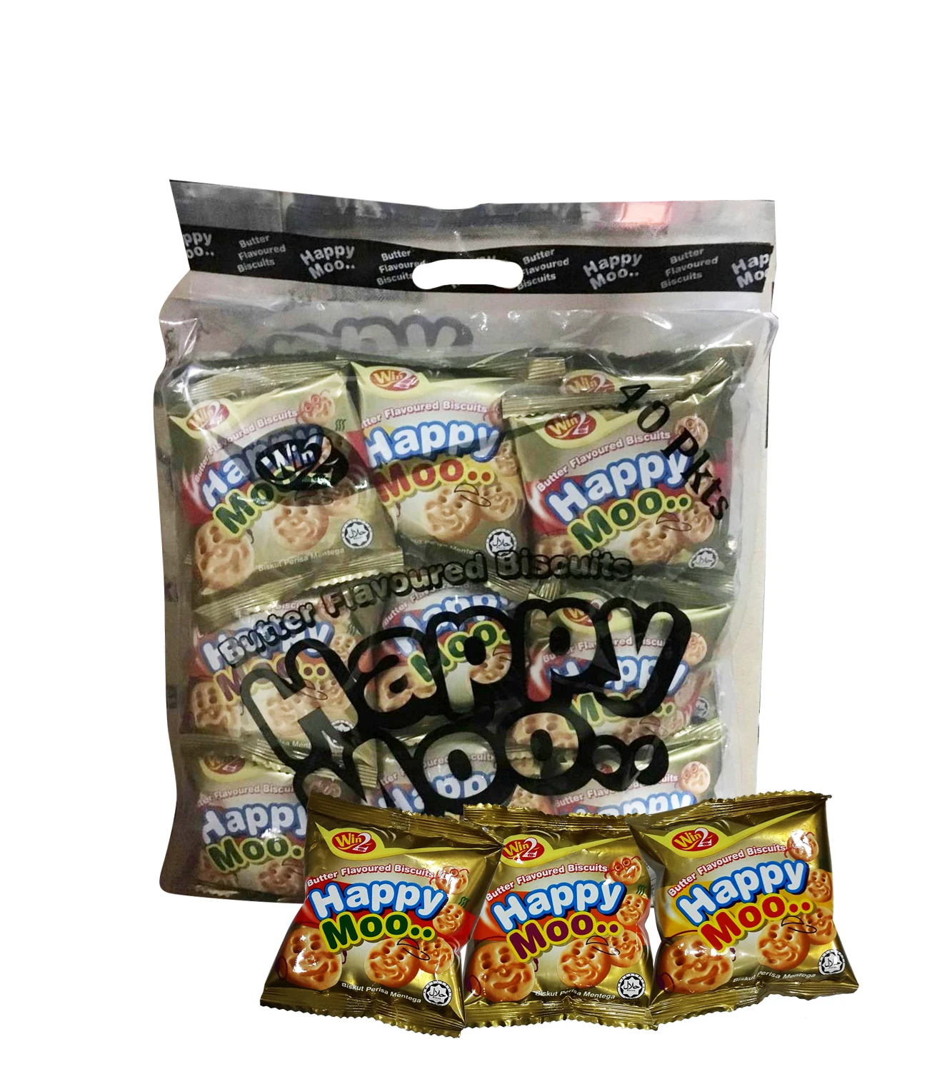 Win2 Happy Biskut Coklat Moo, печенье, шоколад со вкусом 480 г