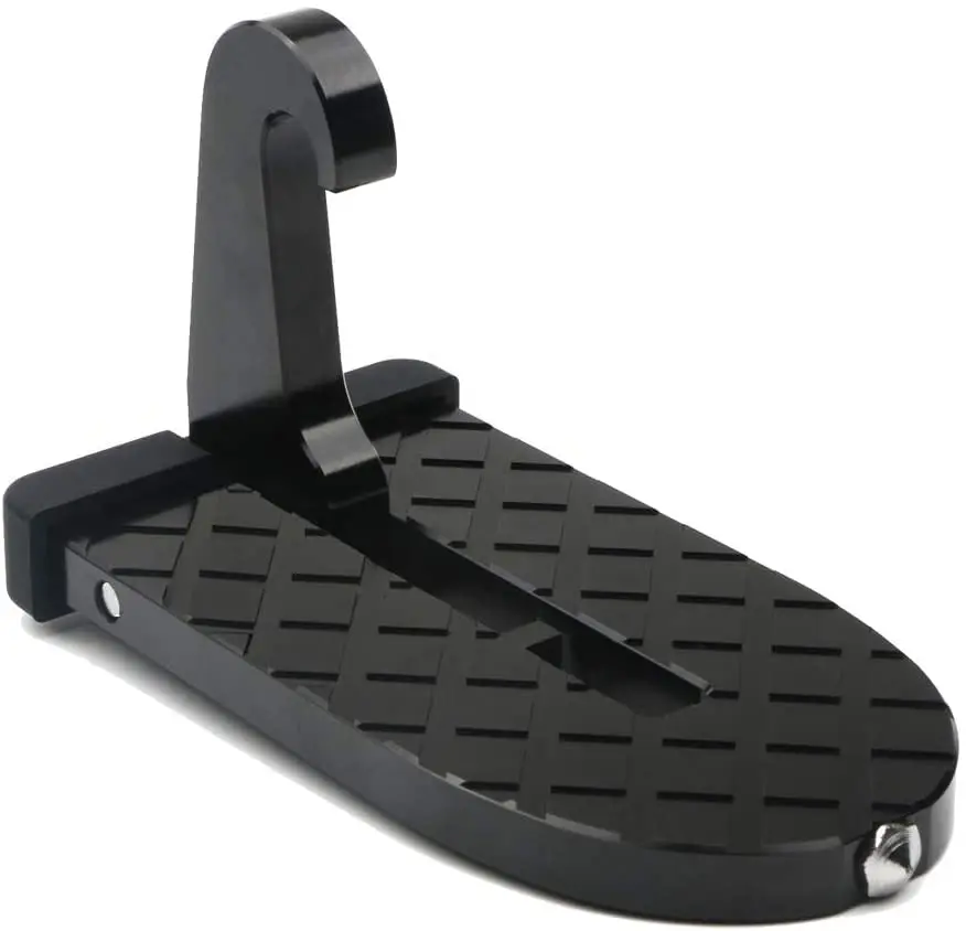 Multifunction Car Doorstep Auto Roof Rack Ladder Car Door Latch Hook Step Pedal with Glass Breaker Safety Hammer