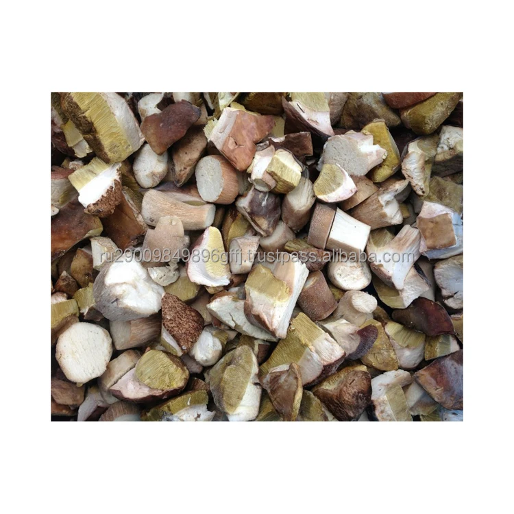 Экологически чистый замороженный куб-гриб porcini собранный в лесах Карелии