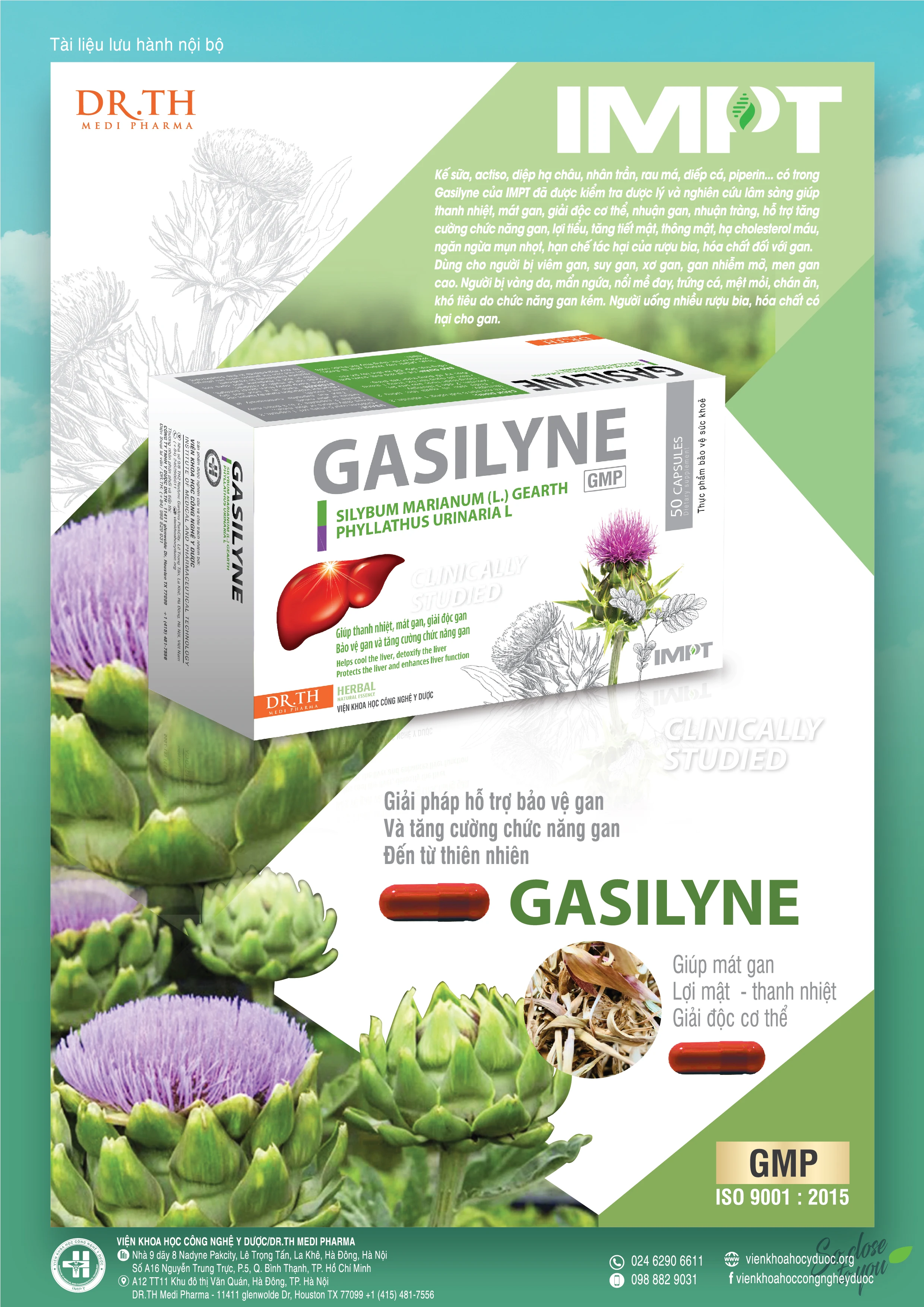 
100% Natural Herbs Supporting Liver Function Reducing Harm Of Alcohol Enhancing Liver Detoxificati Gasilyne Healthcare Product 