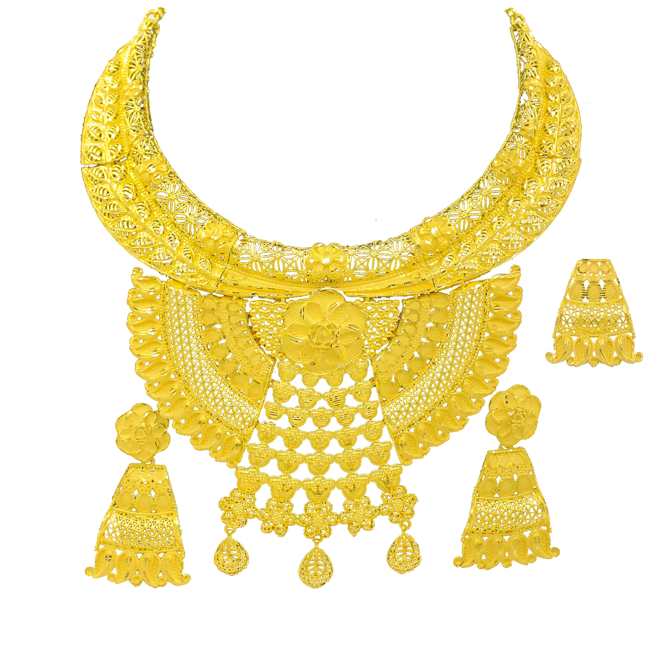 Brass Necklace in 1 gm Gold Platted by Alex Jewellery .