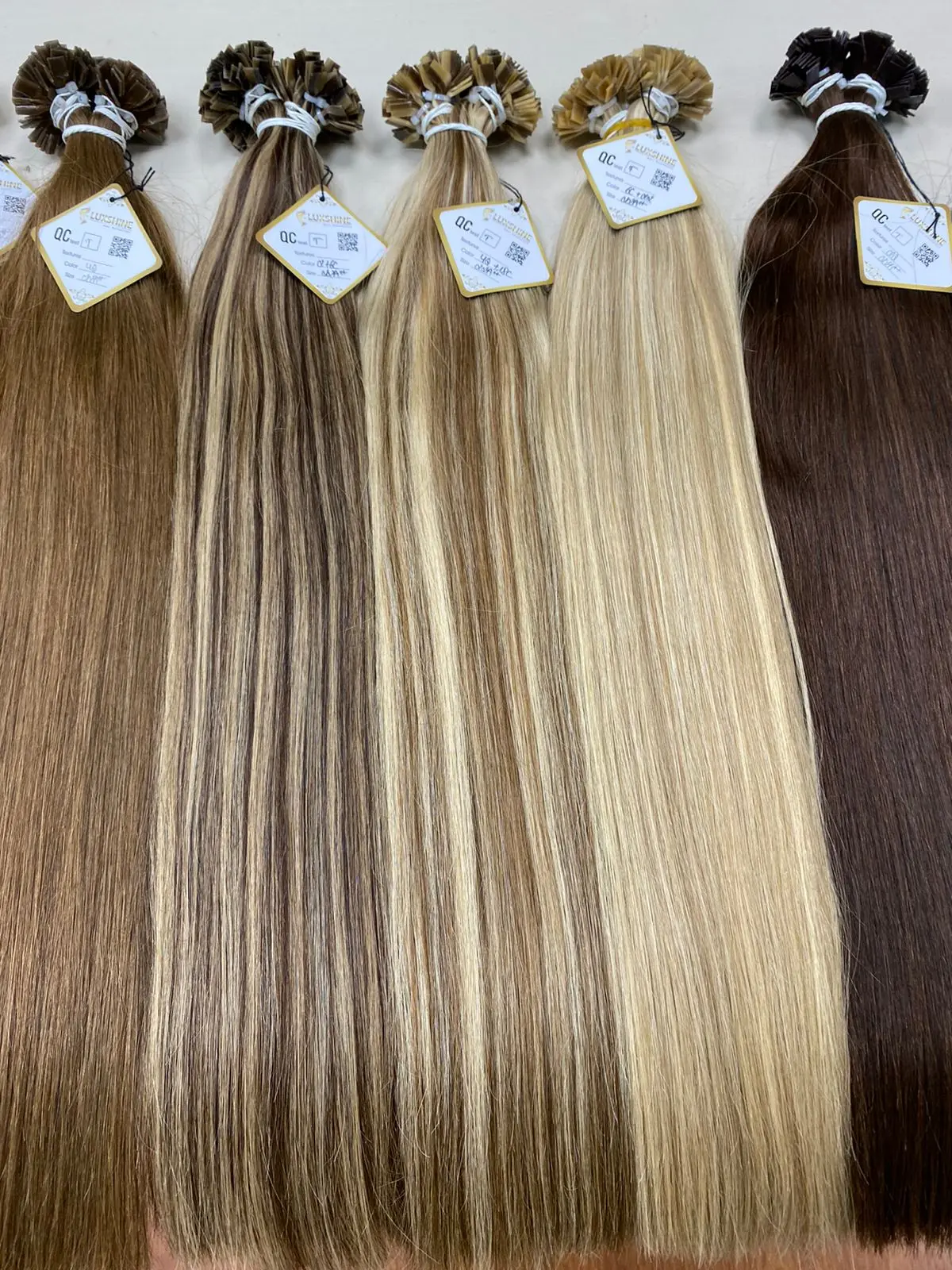 6-32 inches flat tip straight piano color Vietnamese Human Hair Extensions Wholesale Factory price