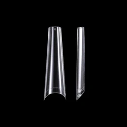 XXXL Coffin Nail Art Tips Extra Long C Curve Manicure Press On Tip Salon Supply Half Cover Acrylic Extension System False Nails