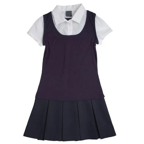 Modern Custom design Girls Primary school uniform/High Quality Cheap rate Shirt and Skirt Girls Uniform