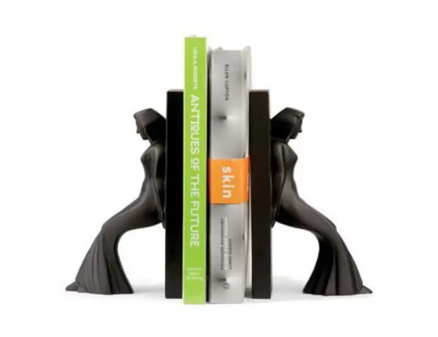 Wholesale Silver Shiny Polish Cat Shaped Bookends Hot Sale and High Quality Handmade for Organized books