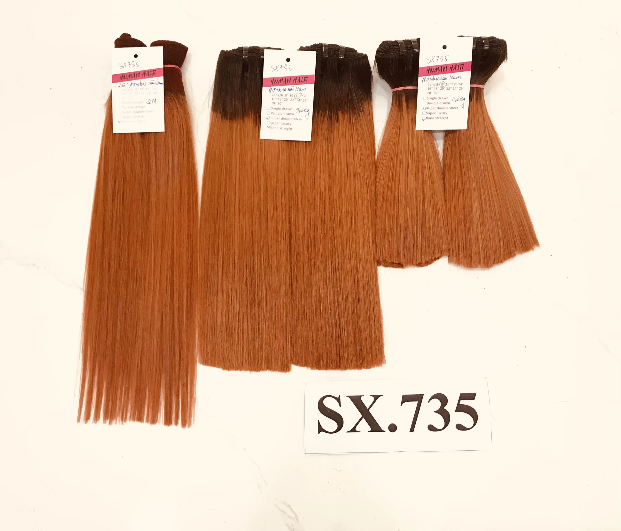 Низкая цена Омбре прямые волосы для наращивания высококачественные человеческие сделано во Вьетнаме фабрика быстрая доставка