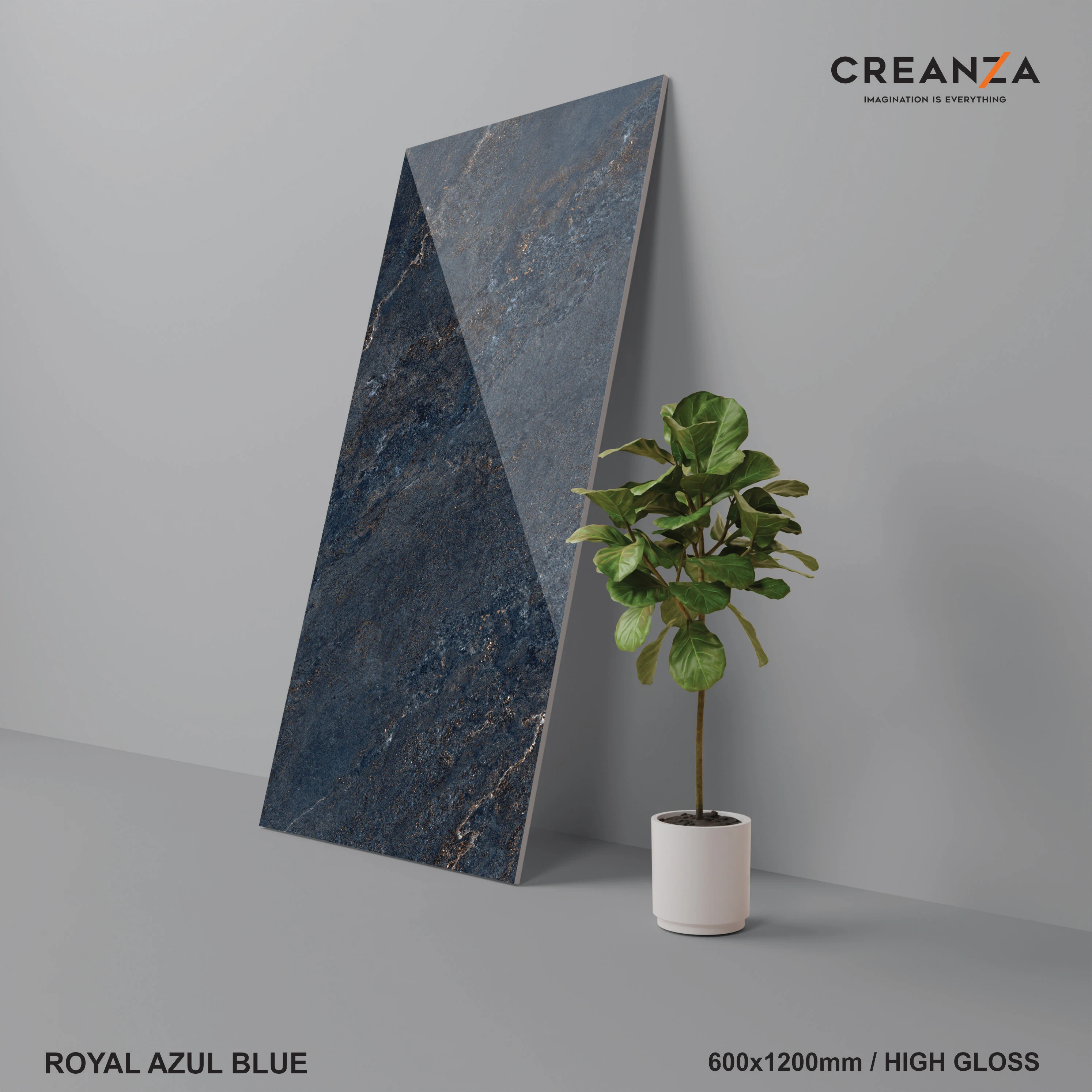 Лидер продаж синяя фарфоровая плитка для декоративной зоны 600x1200 мм