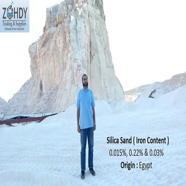 
Egypt Origin Silica Sand Purity 99.7% & Fe2O3 : 0.015-0.035 % Max 