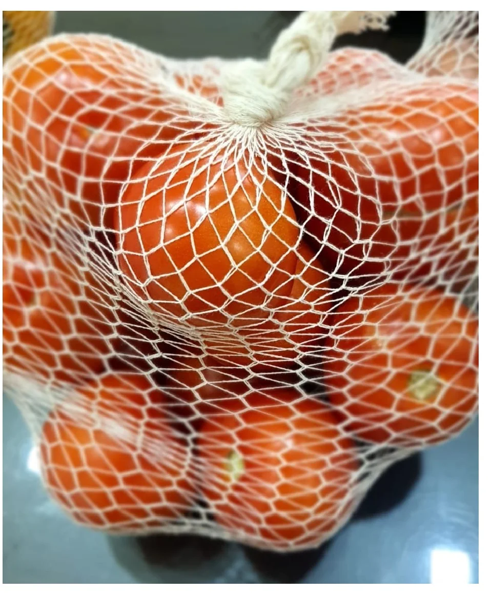 Reusable Best quality Cotton Tubular Mesh net bag  Available for Packaging of Fruits and Consumer Goods