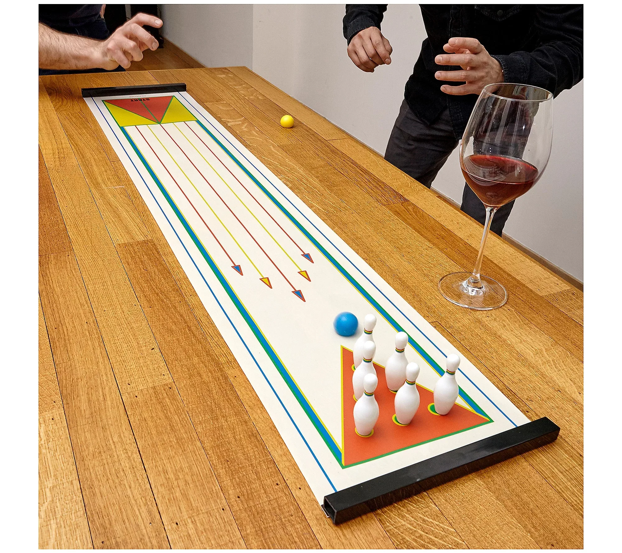 Indoor Bowling Tabletop Bowling Game Sports Shuffleboard Table Game Mats