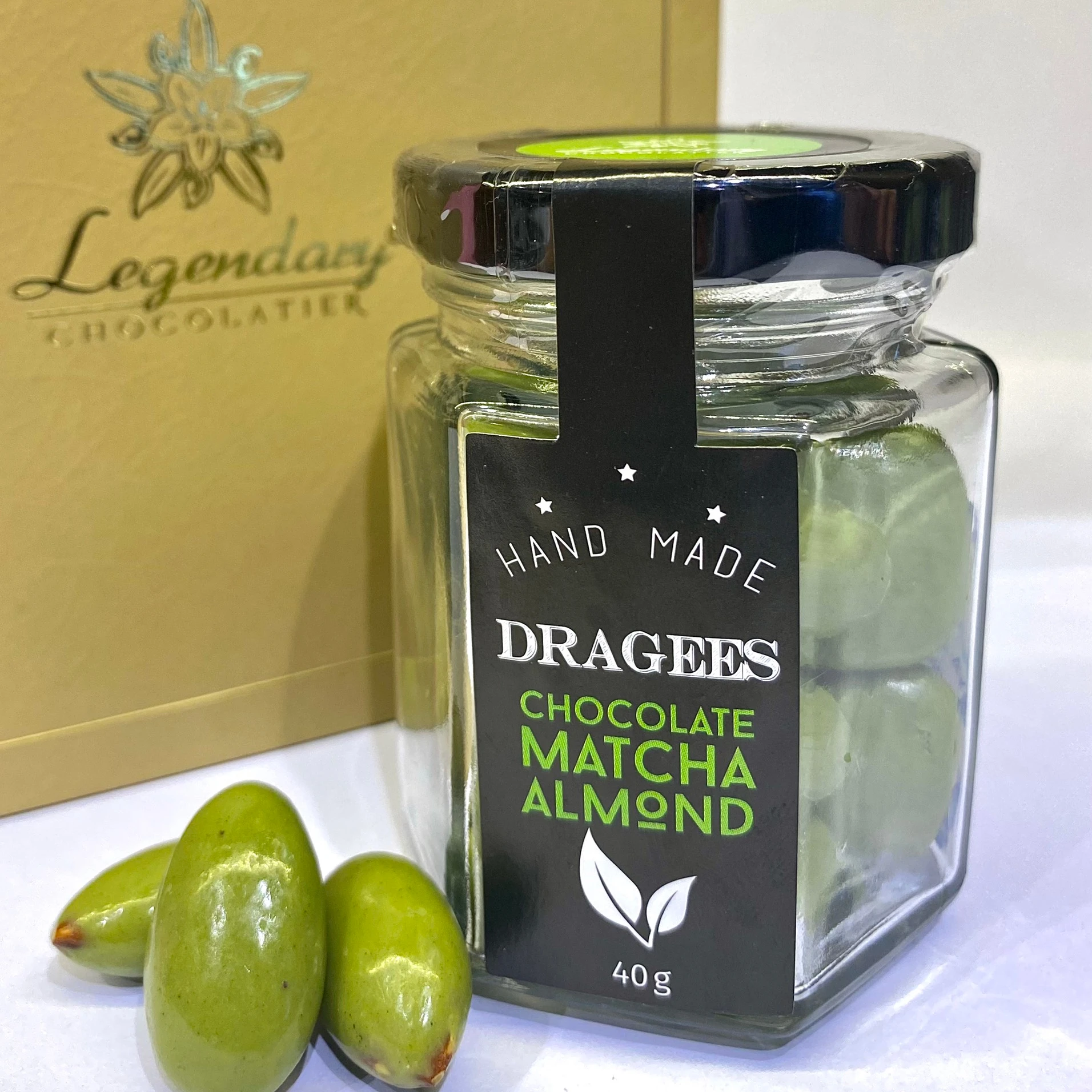 Best bittersweet Dark chocolate milka covered coffee and almonds free samples by Legendary Viet Nam packing 40gr net weight