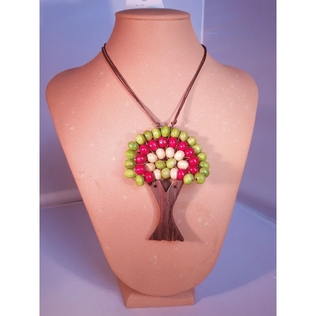 Wooden Jewelry Tree Necklace