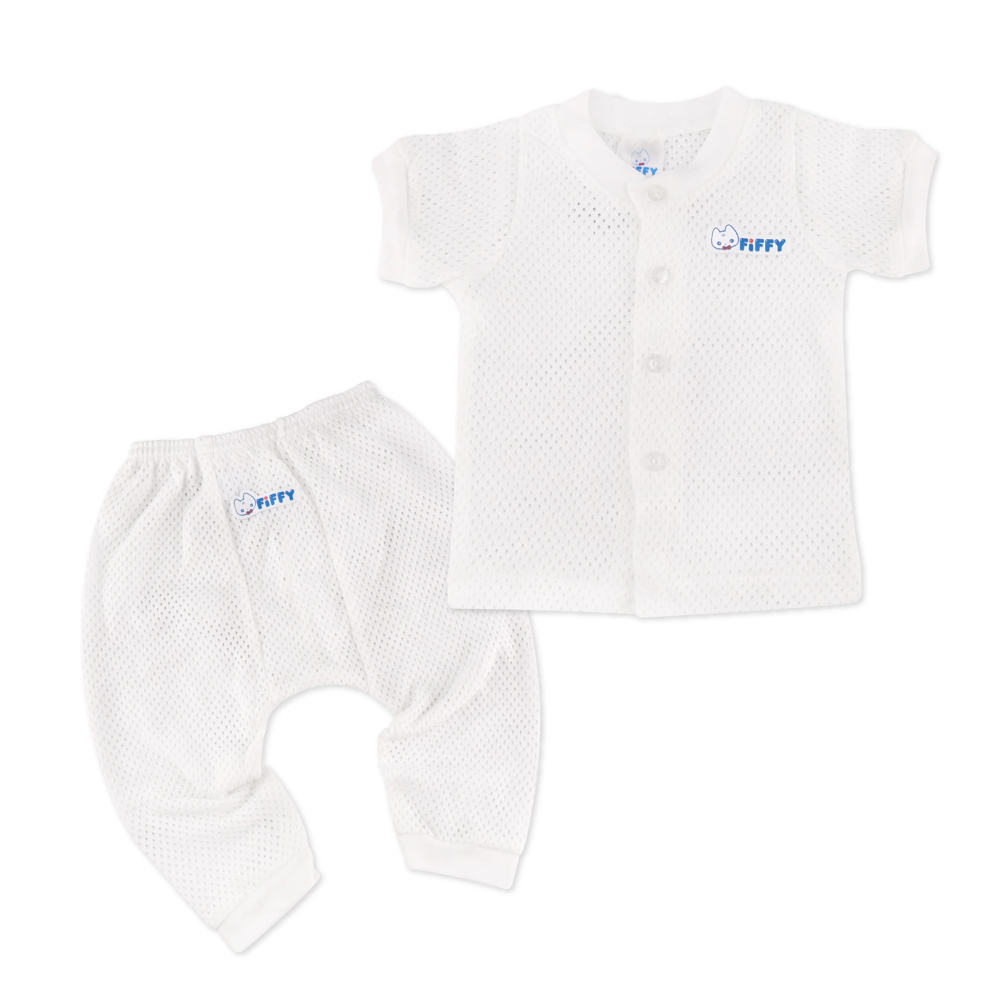 
FIFFY Short Sleeve Vest & Long Pants Suit 