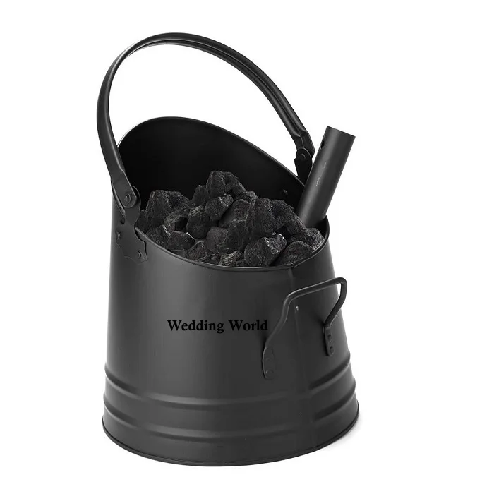 Metal Kindling Bucket Premium Quality Handmade Designer Coal Bucket Classic Stylish Wholesale New Metal Ash Bucket
