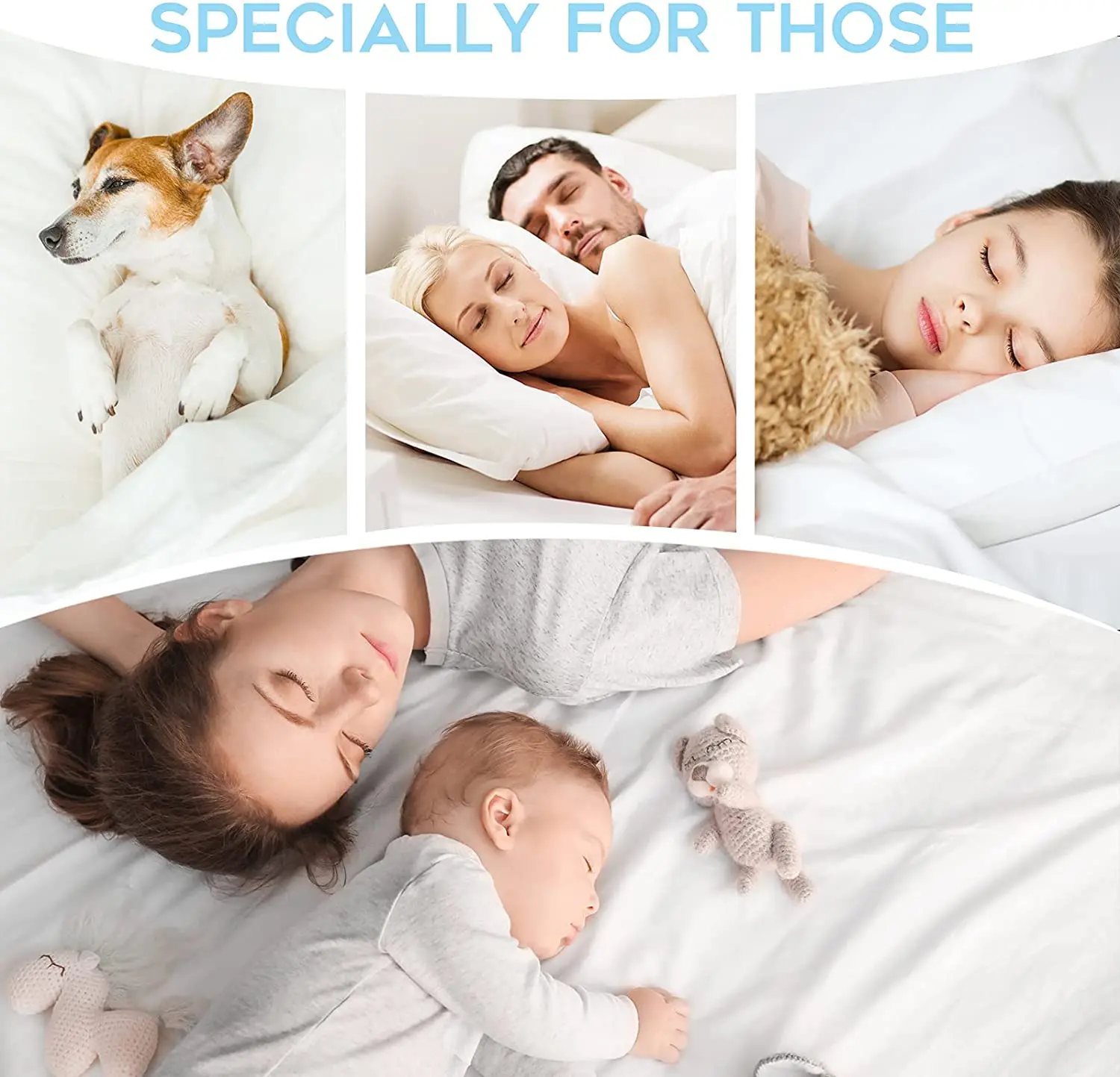 Водонепроницаемый бамбуковый чехол для матраса, протектор для матраса, воздухопроницаемая объемная воздушная ткань с глубоким белым карманом 8-21 дюйм