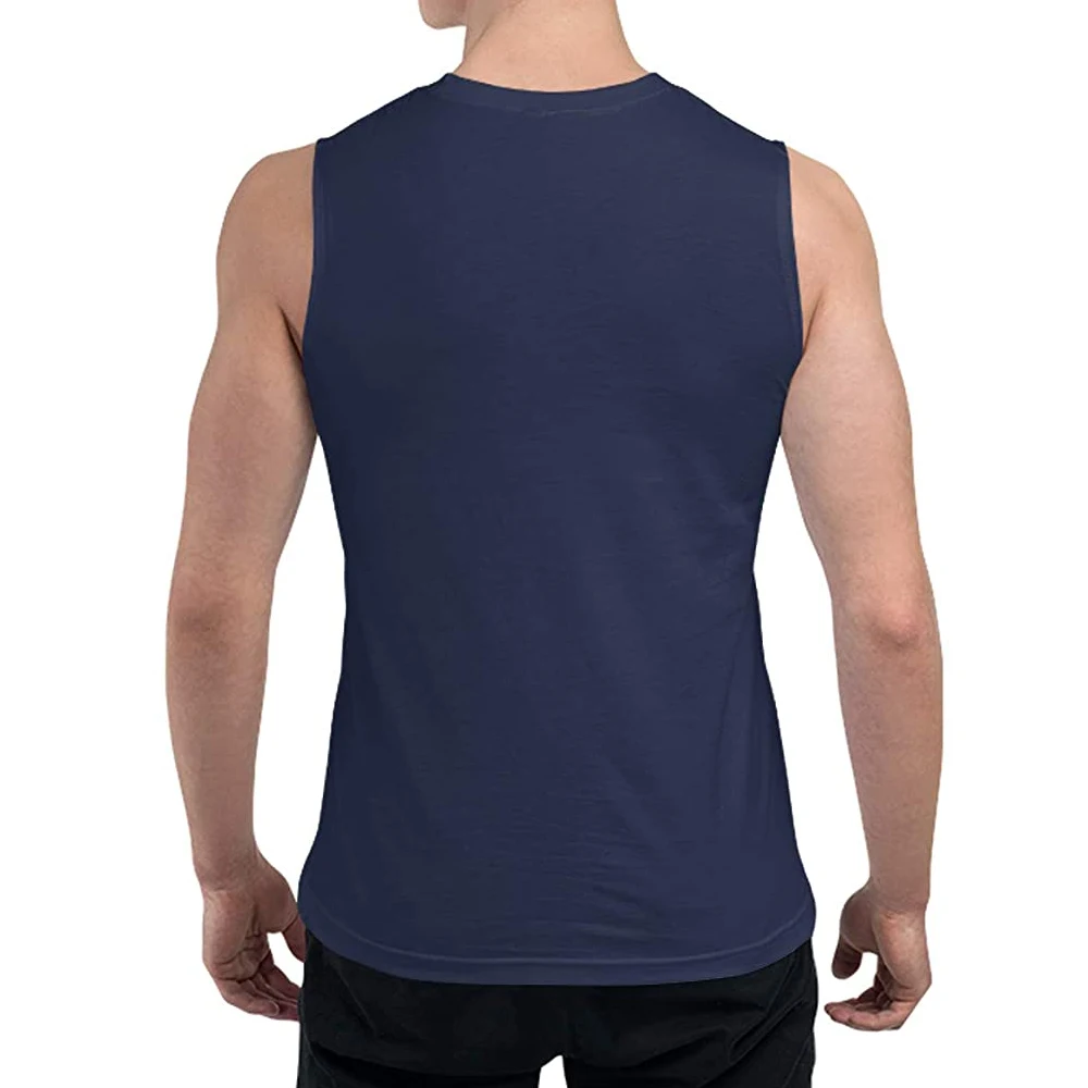 New Design Cotton Comfortable Sleeveless Men Tank Tops Fitness Singlet Bodybuilding Workout Gym Vest