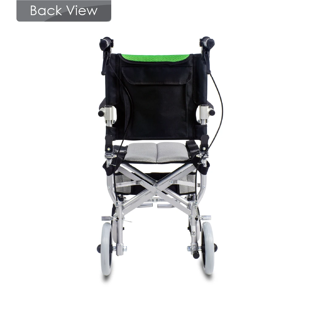 BION Traveller Compact Manual Wheelchair Lightweight Travelling Folding from Singapore for Elderly Aluminium Flip-up 7.3KGS SG