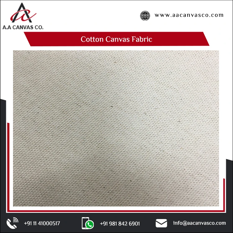 Indian Exporter of 100% Organic Lightweight Plain Blank Canvas Linen Cotton Calico Greige Fabric from Top Supplier