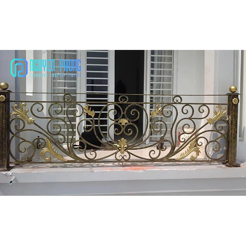 Hot Product Wholesale Manufacturer Wrought Iron Balcony Railing