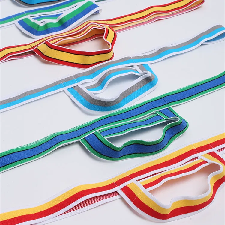 Huan Yi Custom Male Elastic Breathable Briefs Dual Pouch Penis  Sexy Shorts Men Thong Sexy Underwear Transparent