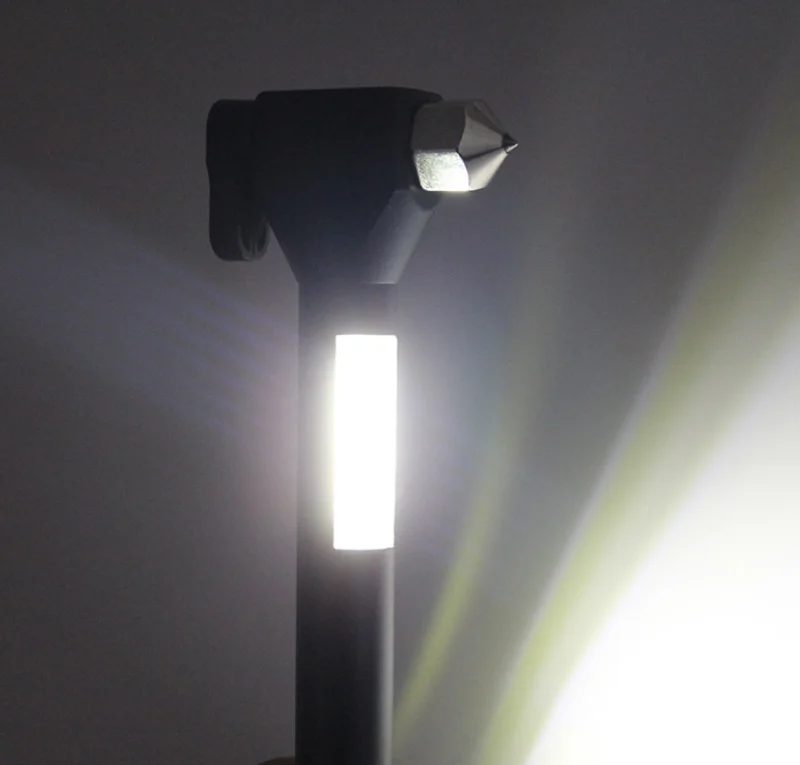 Multi Functional 4 in 1 Car Safety Emergency Escape Hammer with LED Flashlight Window Breaker