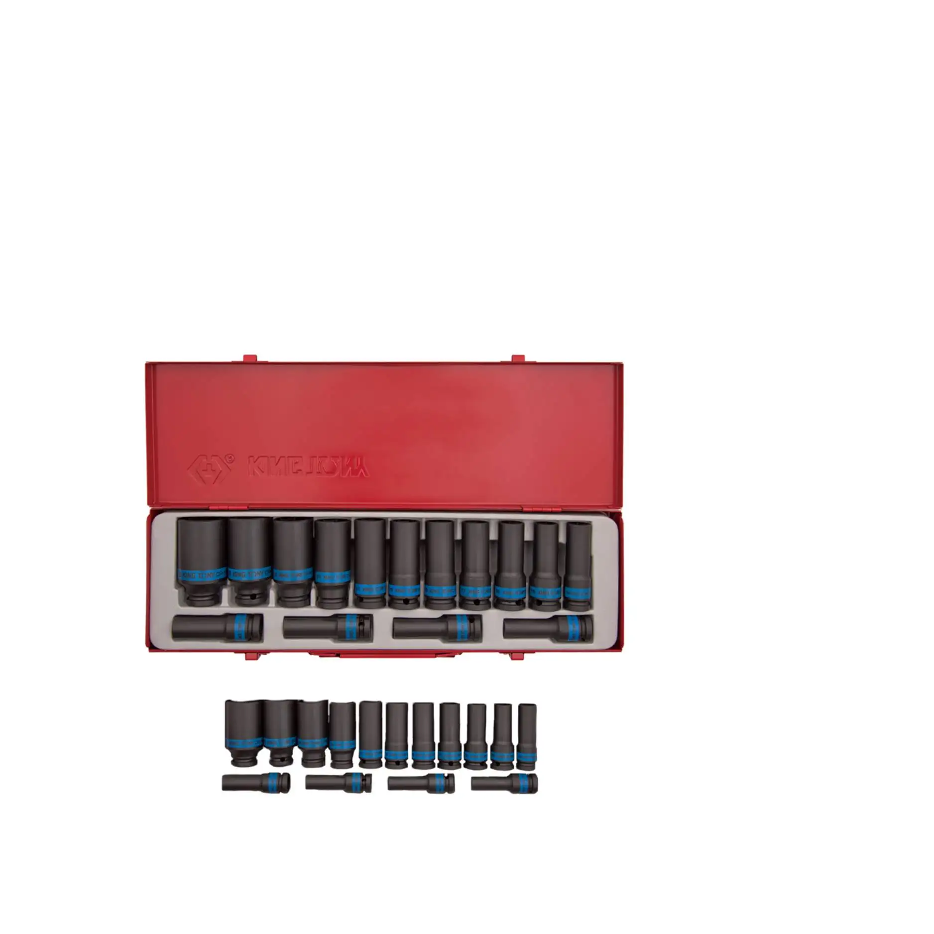 KING TONY Industrial 1/2 Impact Sockets Metric Size Taiwan Tool 4415MP