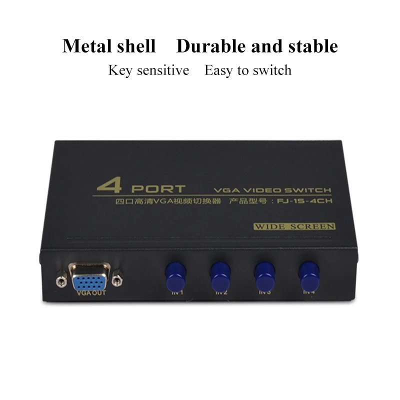 Коммутатор VGA с 4 портами совместное использование видео 1 в 4-out
