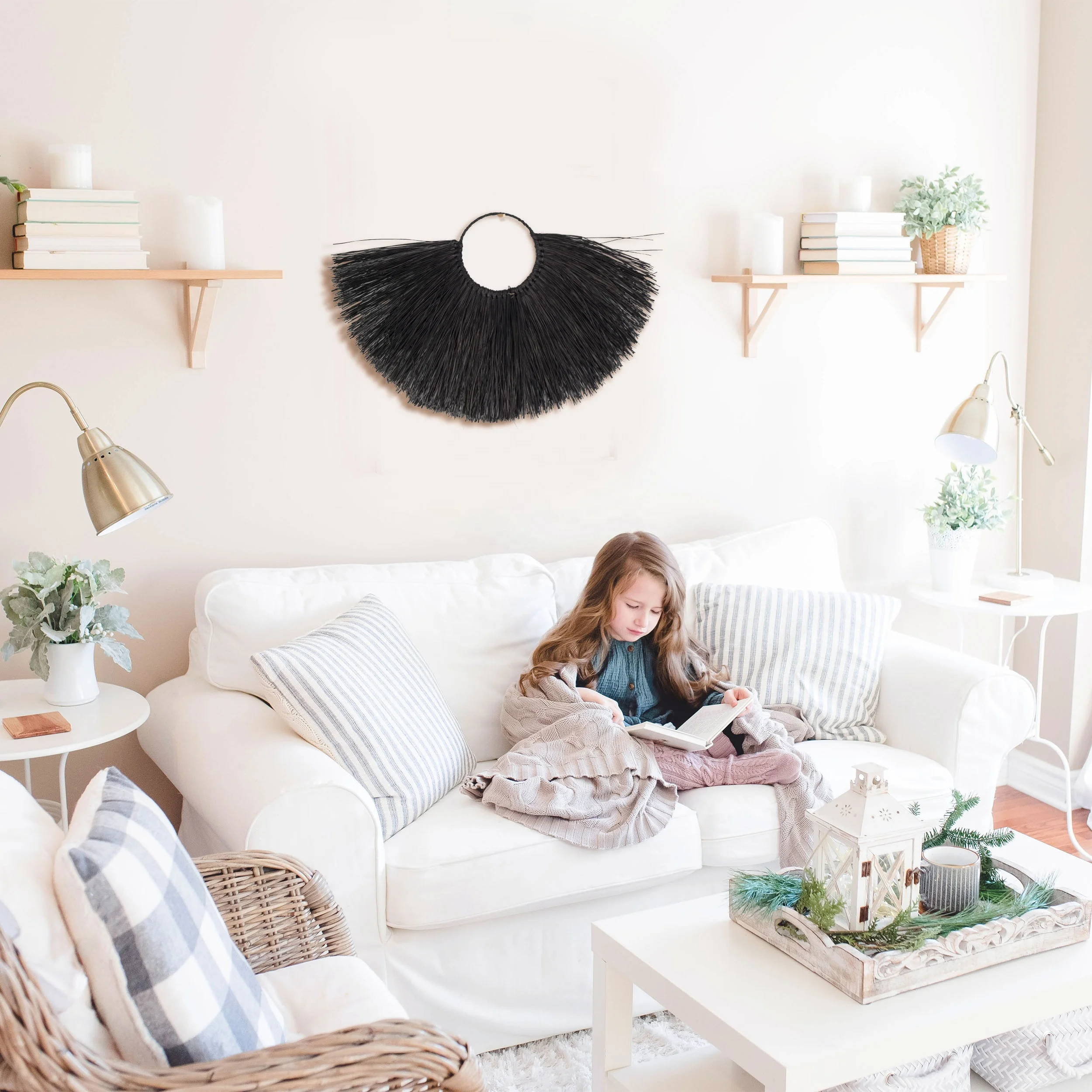 Cheaper Hot Selling Rattan Grass Wall Decoration For Home Decoration by MadeTerra- High Quality Seagrass Wall-Hanging Wall Decor