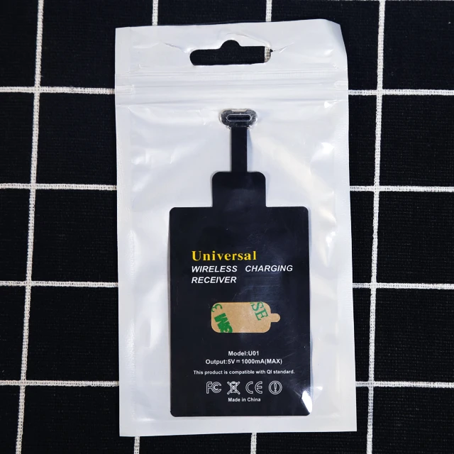 
Settpower fast Charging Qi Wireless Charger Receiver Charging Adapter Receptor for Android Type C phone 