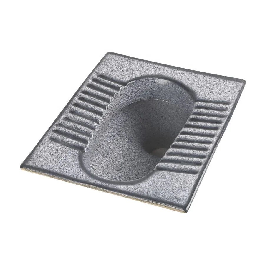 Export Quality Dark Black Color Original Bathroom Squatting Pan Ceramic Sanitary Wares WC Orissa Pan Direct from Vistaar Factory