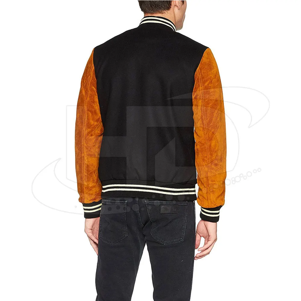  Оригинальная оптовая продажа Мужская шерстяная куртка для бейсбола Letterman в стиле унисекс на заказ