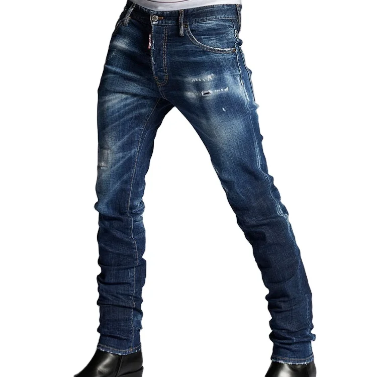 fashion casual simplicity straight jeans for men custom