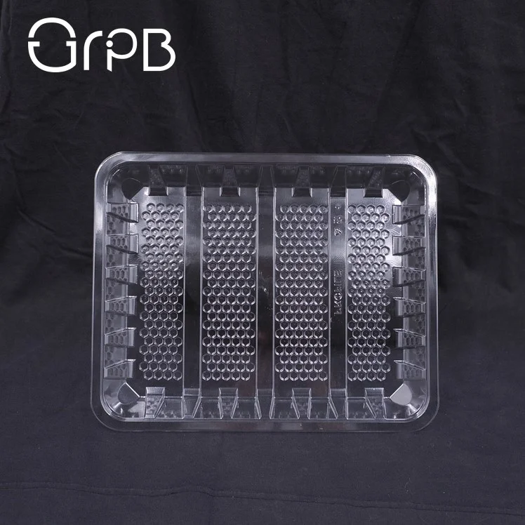 Moisture plastic tray for vegetables packaging tray