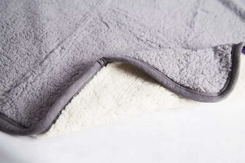  Лидер продаж серое мягкое двустороннее одеяло Sherpa для маленьких мальчиков и новорожденных