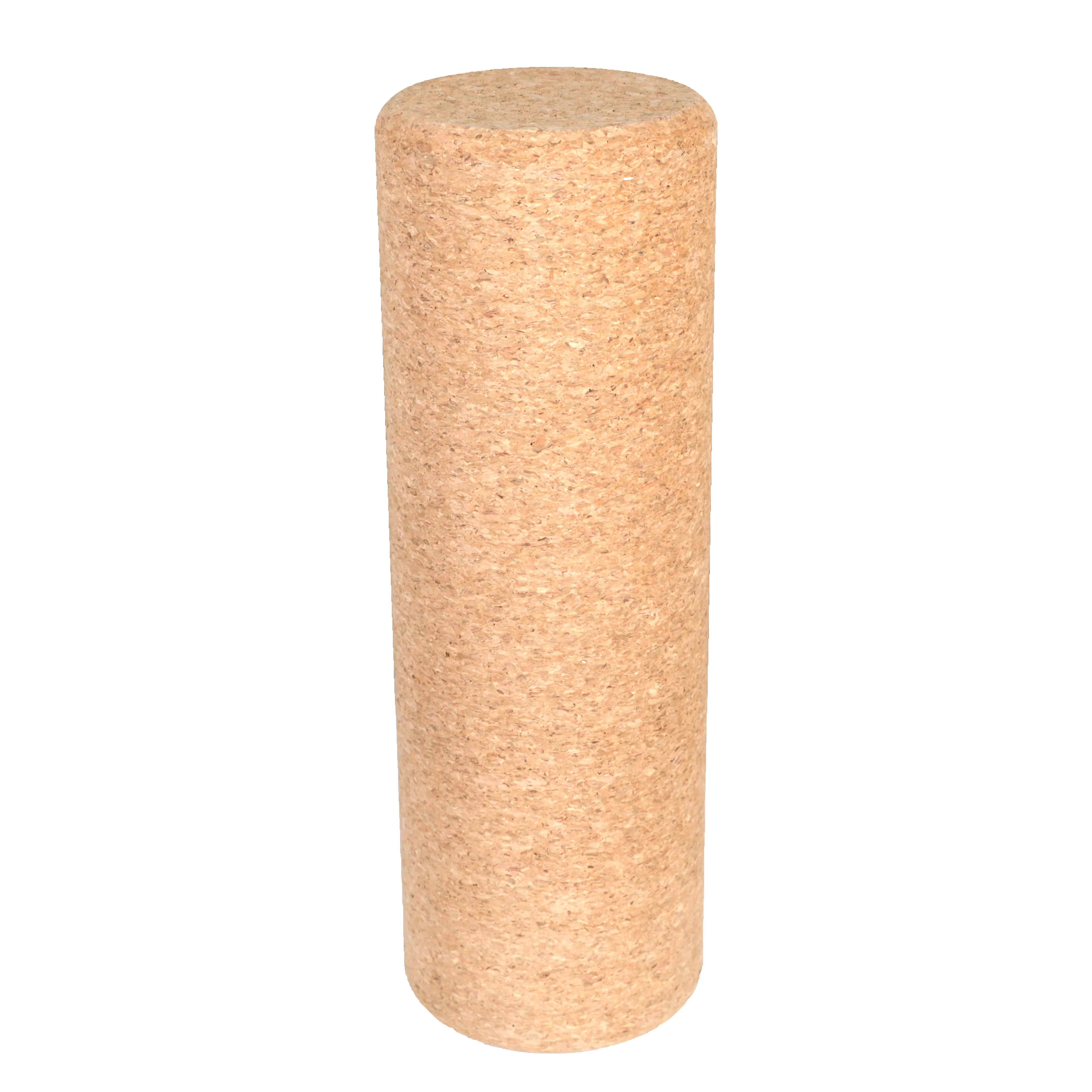 Hot Selling Fitness Accessories Relaxing Muscle  Premium Roller 100% Natural Cork Yoga Roll