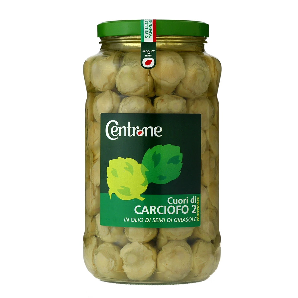 
Centrone healthy products Best quality italian product settled artichoke hearts 2 jar canned food vegetables artichokes centrone carciofi 