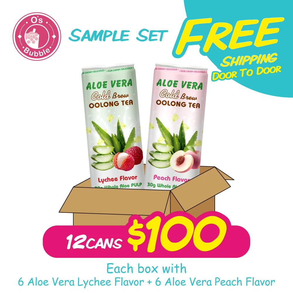 Лидер продаж на Amazon Тайвань 470 мл чай Oolong безалкогольный напиток с алоэ вера