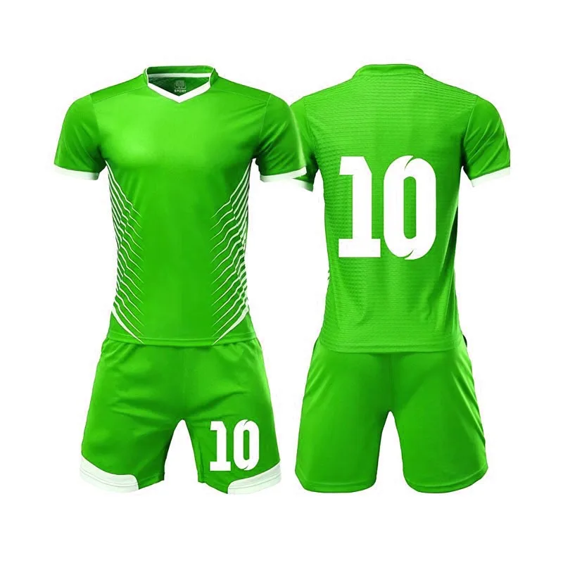 
2021 New Football Kits Adult Soccer Sets Jersey Uniforms Men Football Training Uniforms Black Polyester Sports Wear Short Sleeve 