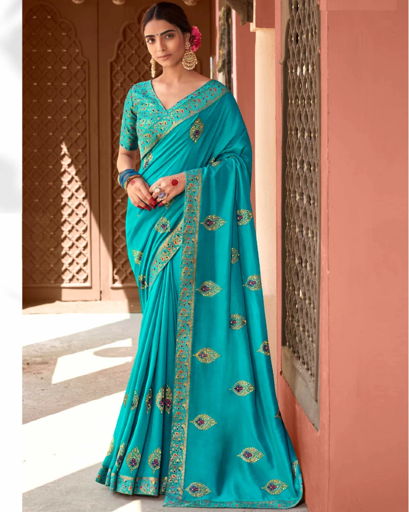 Latest Ethnic Wear Saree Wedding And Party Wear Saree For Ladies Best And High Quality Georgette Sari from India Pakistani sari