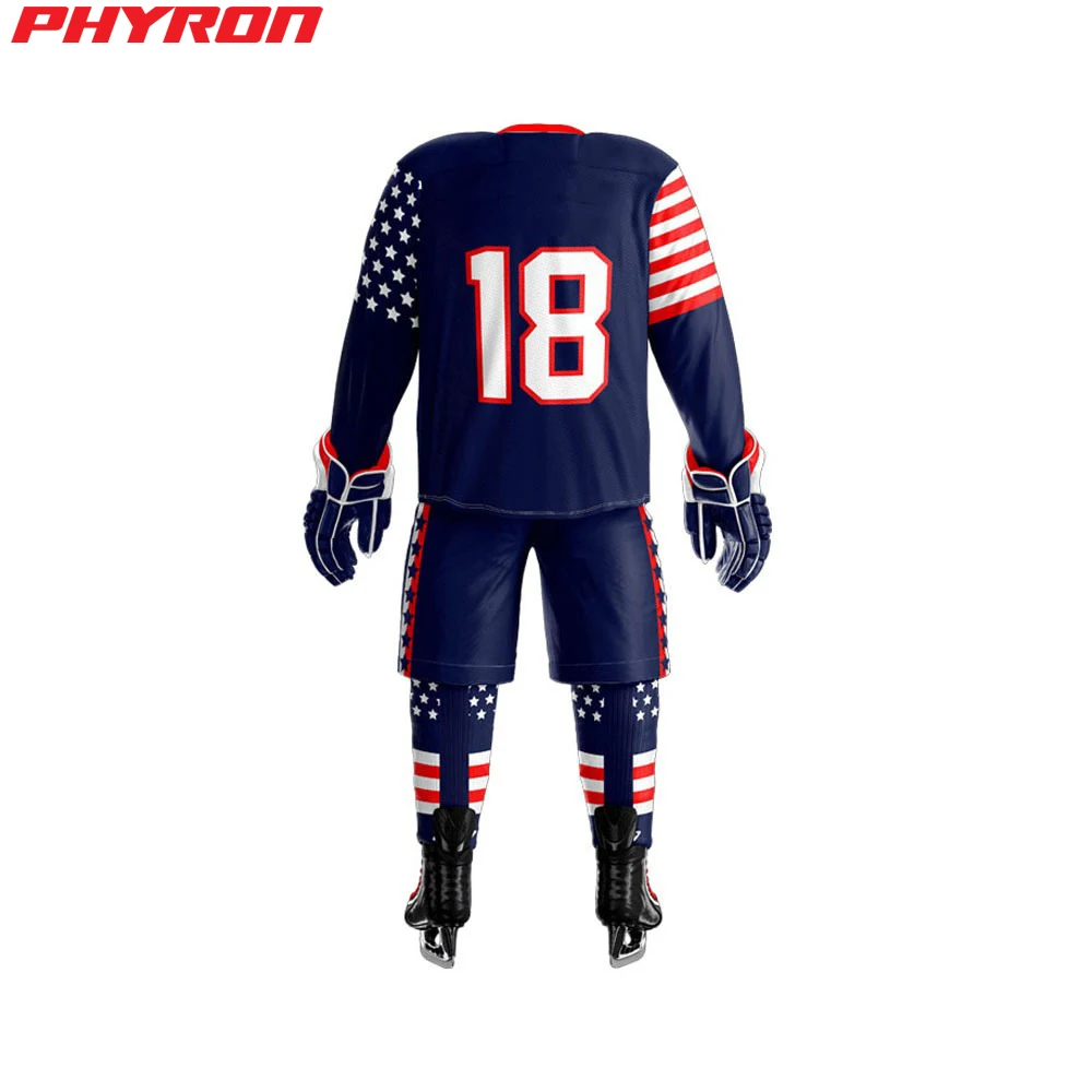 2021 new ice hockey uniform ice hockey training uniform supports customized number logo ice hockey uniform