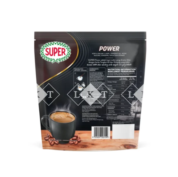 SUPER Power 6in1 Coffee with Tongkat Ali, Ginseng and Misai Kucing with Creamer