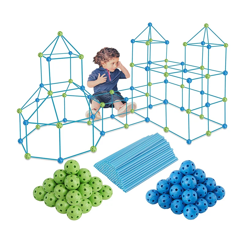 Best Selling Fort Kit Custom Accepted Education Creative Toy Building Construction Fort For Kids