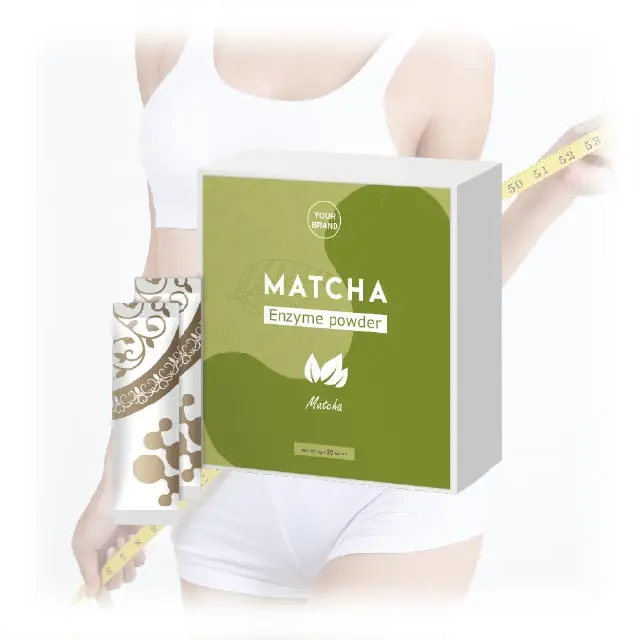 Matcha enzyme slimming powder weight loss for wholesale herbal drink dietary supplement protein slim