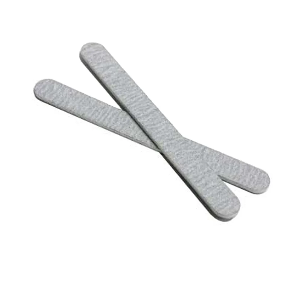 Customized High Quality Emery Board Half Moon Zebra Nail File OEM Silkscreen Logo Printed Nail File for Home Salon Manicure Tool