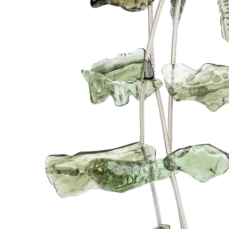 Настоящие 100% натуральные бусины Moldavite Fancy Nugget оптом